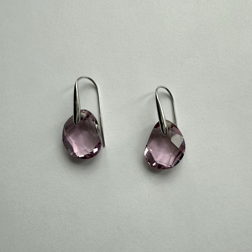 Swarovski Pink Crystal Earrings